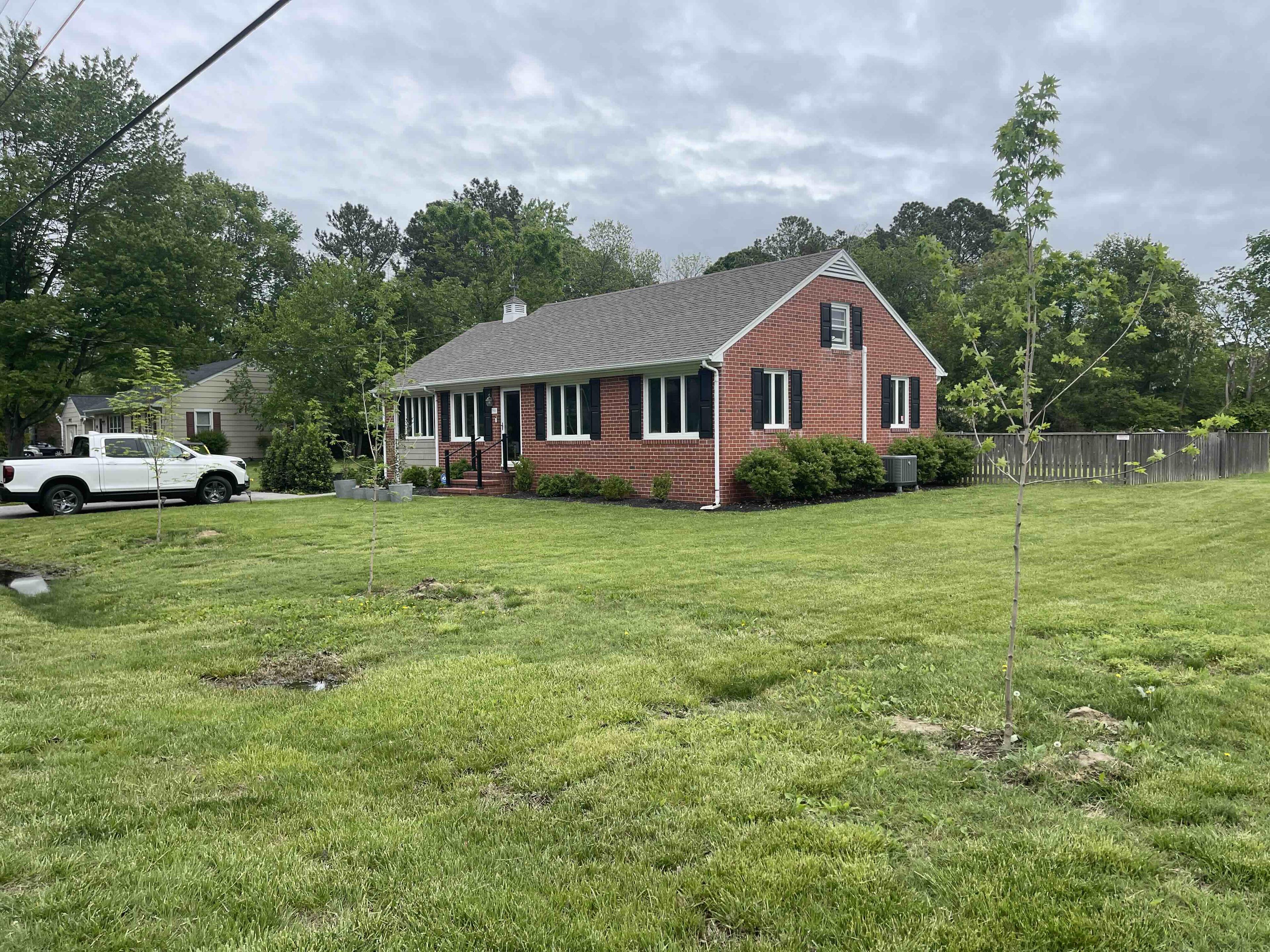 Front view of the Bonfield home before exterior transformation