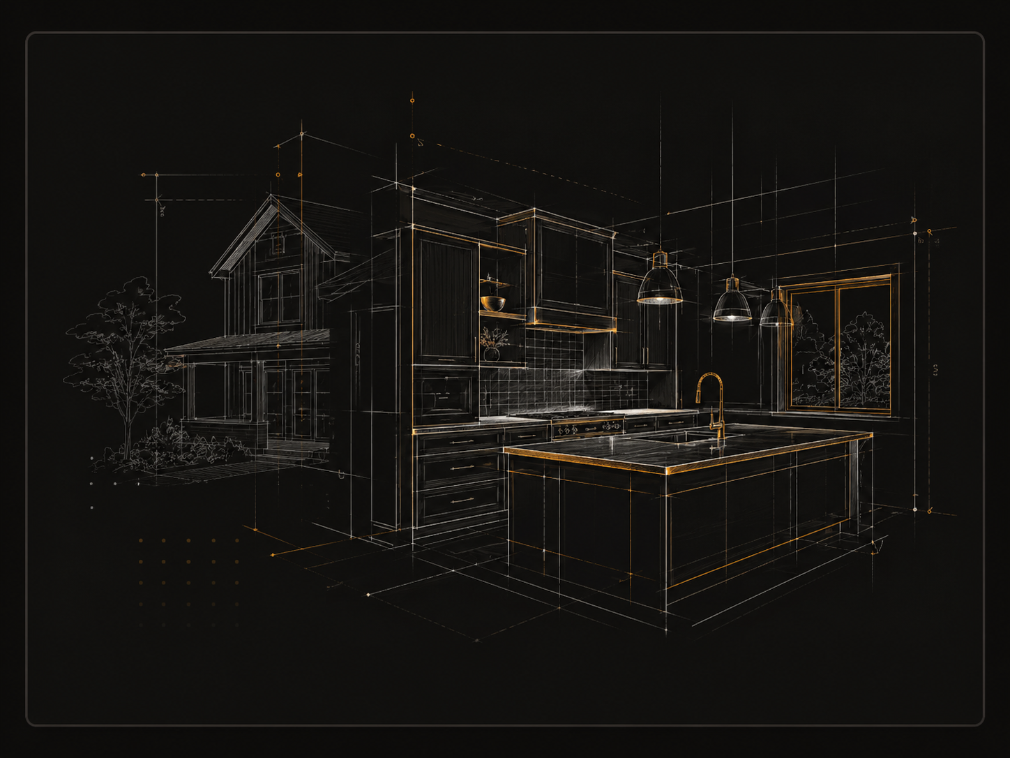 Remodel planning and design mockup